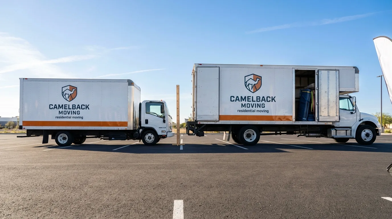 Moving truck size capacity guide in East Earl